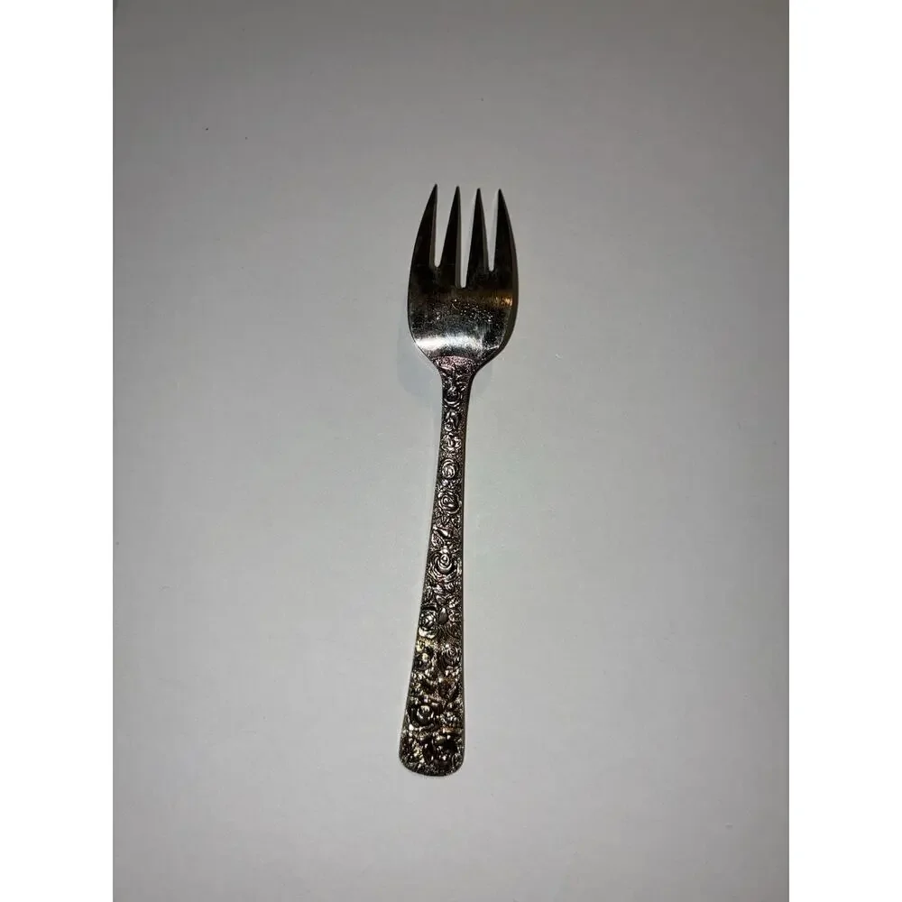 Vintage Cellini Romanesque Gold Salad Fork